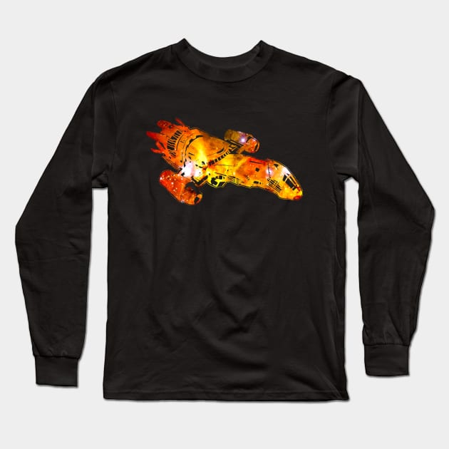 Firefly Serenity Galaxy Silhouette Logo Long Sleeve T-Shirt by Nova5